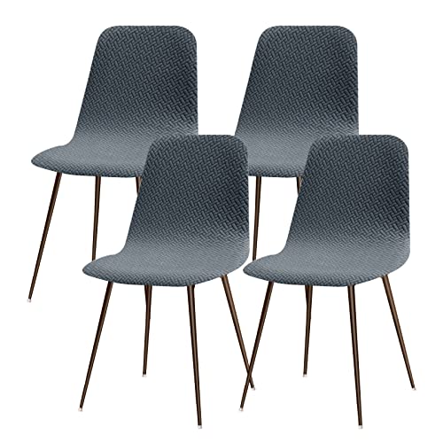 Lydevo Coprisedia Elasticizzati con Schienale 4 Pezzi,Coprisedia con Schienale Rotondo