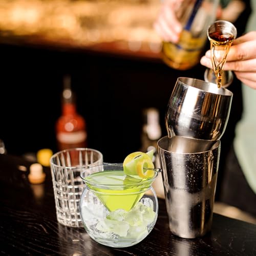 Vaso para cócteles de vidrio blanco redondo ideal para hoteles 6