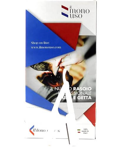 RASOIO A MANO LIBERA DOPPIA LAMA 100 Pz ILMONOUSO PER BARBA USA E GETTA