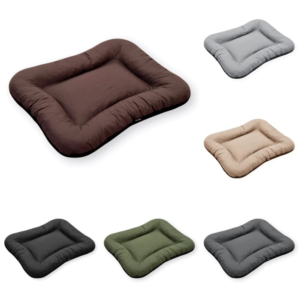 4L Textil KLEO hondenbed grote honden wasbaar hondenkussen waterdicht XL hondenbed buiten waterdicht hondenmatras xxl hondenligstoel buiten hondenmand groot(Grijs, 110x90 cm