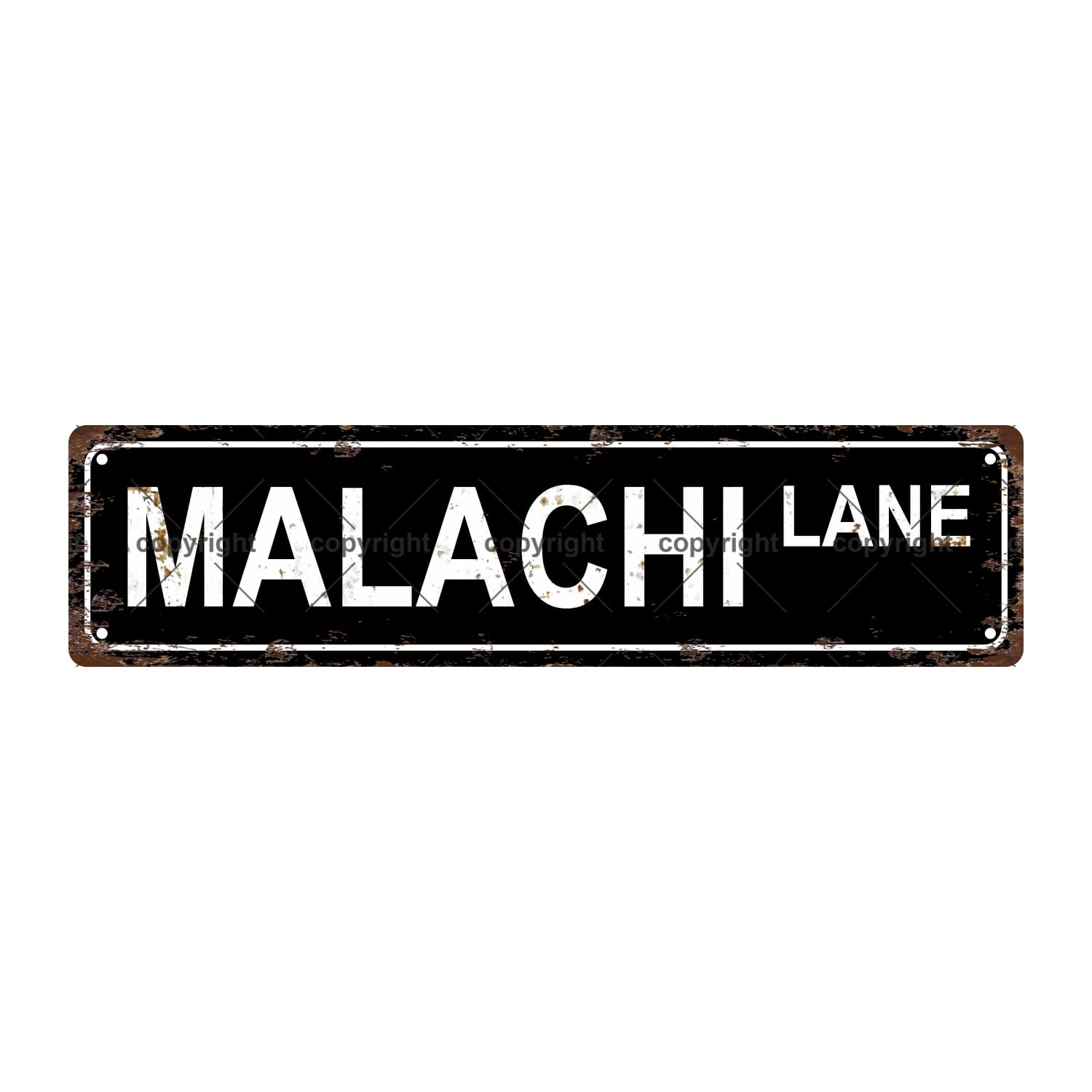 Malachi Lane Religion Metal Tin Street Sign Bar Cafe Garage Cave Home Room Wall Bathroom Farmhouse Garden Porch Patio Decor,4x16 Inch