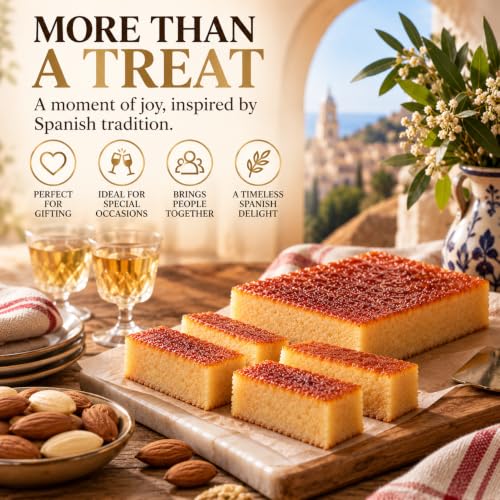 El Almendro Toasted Egg Yolk custard Nougat (Turrón de Yema Tostada), Authentic Spanish Gourmet Candy, Soft Almond Sweet Treat, Gluten-Free - 7.05 oz (200g) - image 9