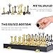 Kvintes Metal Chess Set and Checkers Game Set 15 inch(2 in 1) Chess Board Games for Adults Metal Chess Pieces & Portable Folding Wooden Chess Board Travel Chess Sets Chess Pieces with Storage Box
