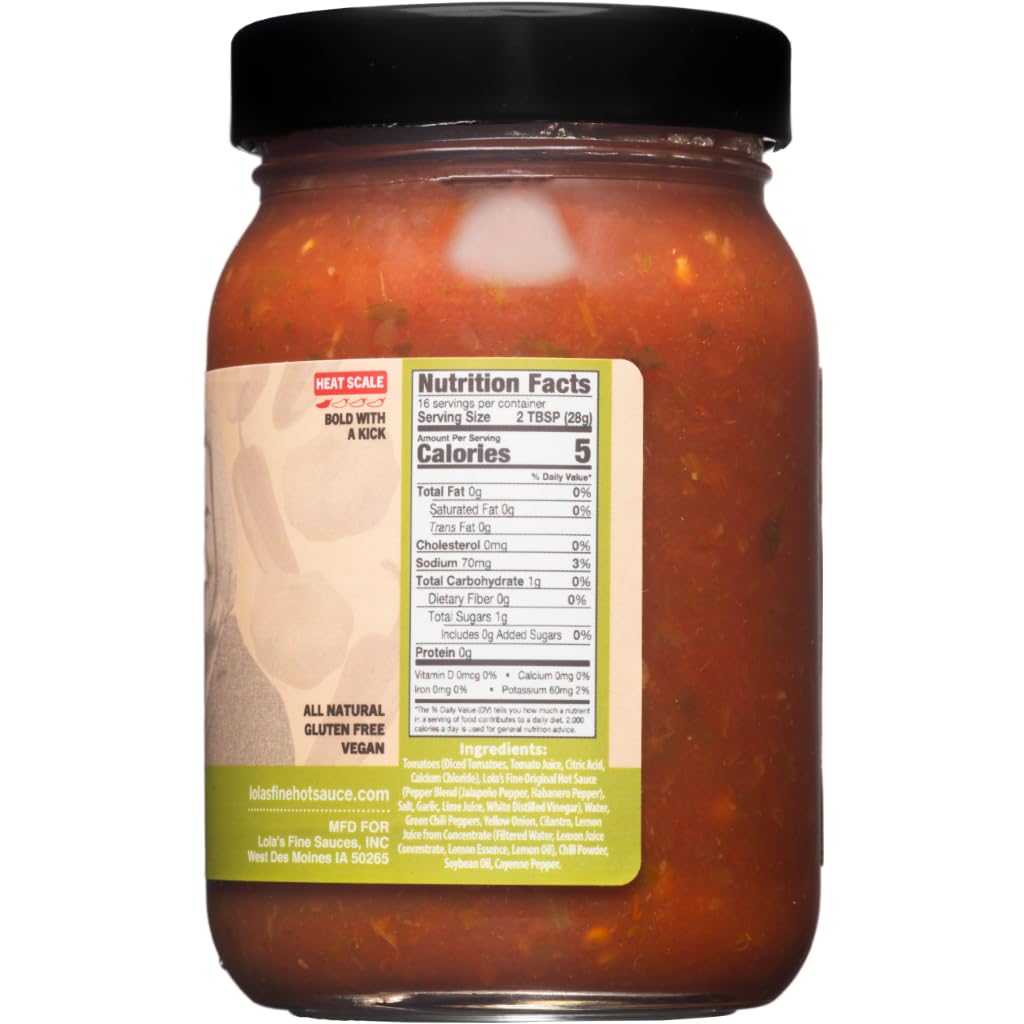bpc 157 salsa nutrition Amazon.com: Lola's Mild Salsa - Smooth, Savory & Slightly Spicy | Made with  Jalapeño & Green Chiles