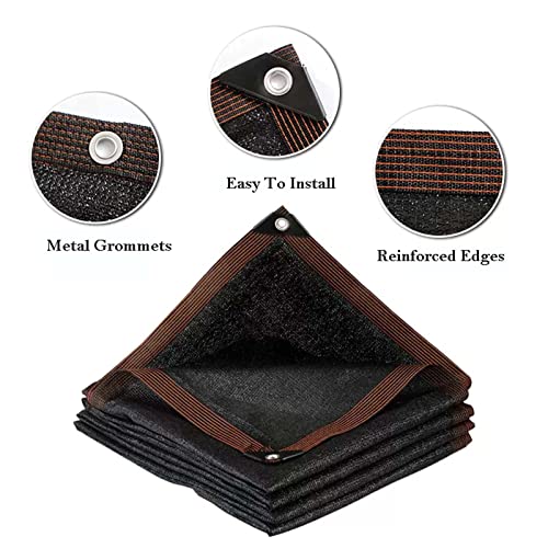 Filet d'ombrage pour plantes et bâche de terrasse maille noire 2x6m