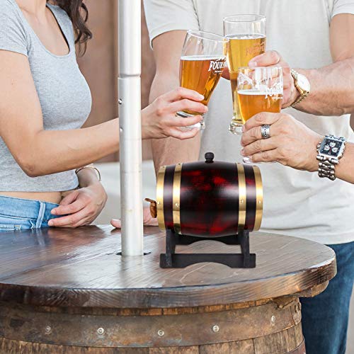 Yardwe 3L Barril de Uísque Dispenser Balde de Vinho Balde de Vinho Não Leakfor Servir E Entreter Tab