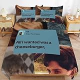 ZRCLXLVU Matt Dillon Bettbezug-Set für Schlafzimmer, weich, schlafsicher, mit Gewinde, maschinenfertig, Verschluss