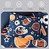 Kaleido Space Twin Kids Comforter Set - 5 Pieces Twin Bedding Sets for Boys Teen, Glow in The Dark Sports Ball Games Bed in A Bag with Sheets #4