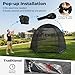 Alvantor Pop Up Screen House Tent 10x10 FT, Snap-fit Black Mesh Screen Gazebo with Peaked Roof, Portable Screen Room Canopy Shelter with Sandbags for Camping, Backyard, Picnic