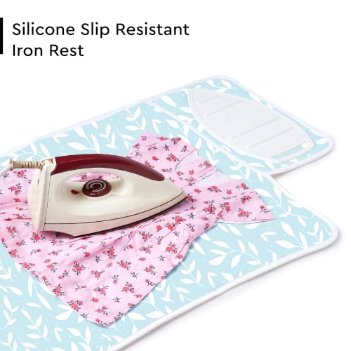 Image of Encasa XO Ironing Mat, 3mm Felt Padding, Silicone Iron Rest