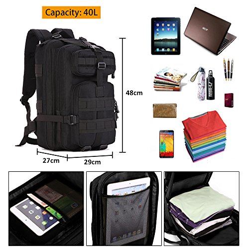Zology Multi-Functional 40L – High Yield for Men Military Army Tactical Backpack Camping Hiking Bag Outdoor Bag Woman with a Cup - Image 5