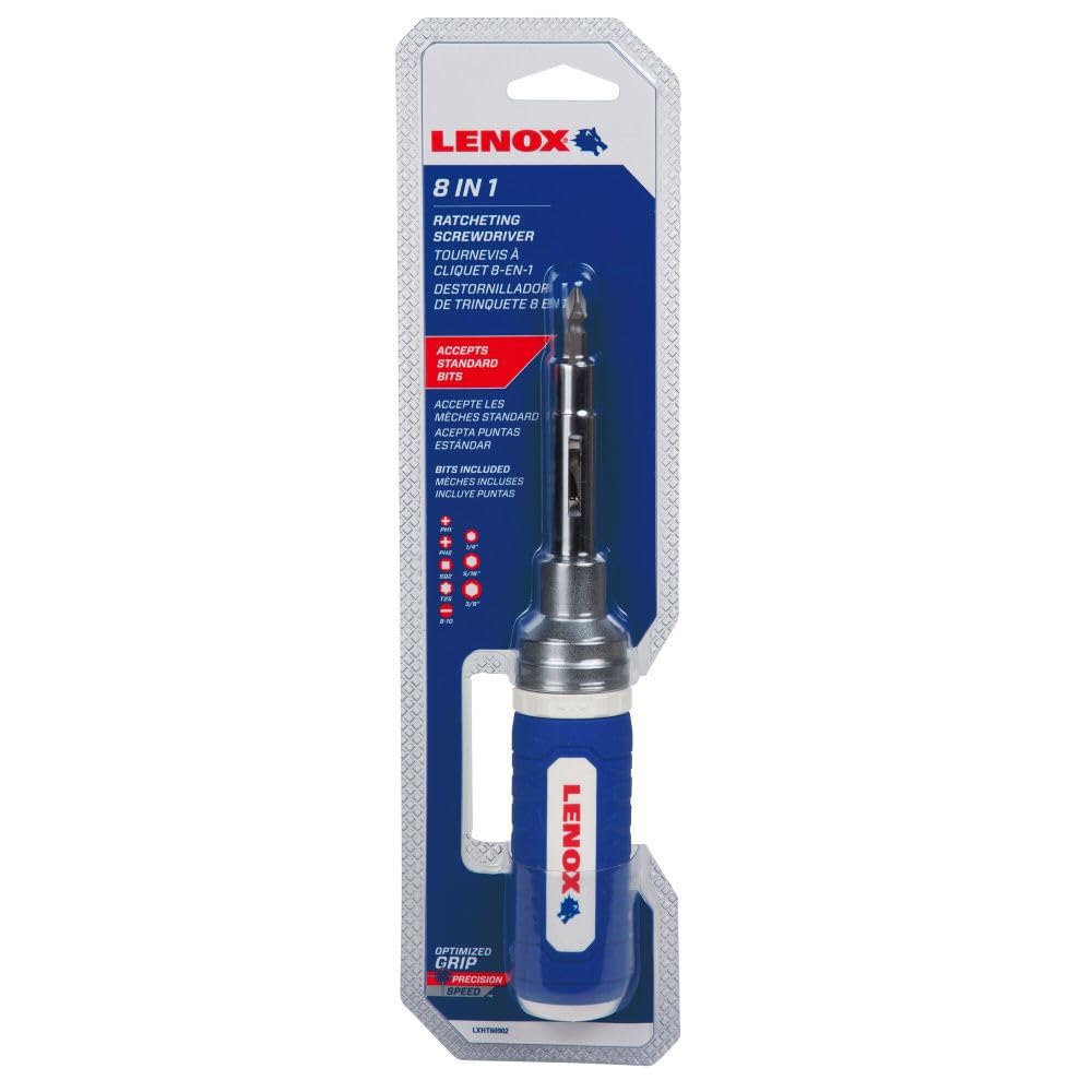 LENOX Tools LXHT60902 - Destornillador de trinquete 8 en 1