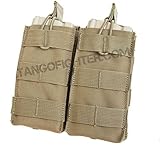 CONDOR MA19 Double Open Top M4/M16 5.56 MOLLE Magazine Pouch - Coyote Tan