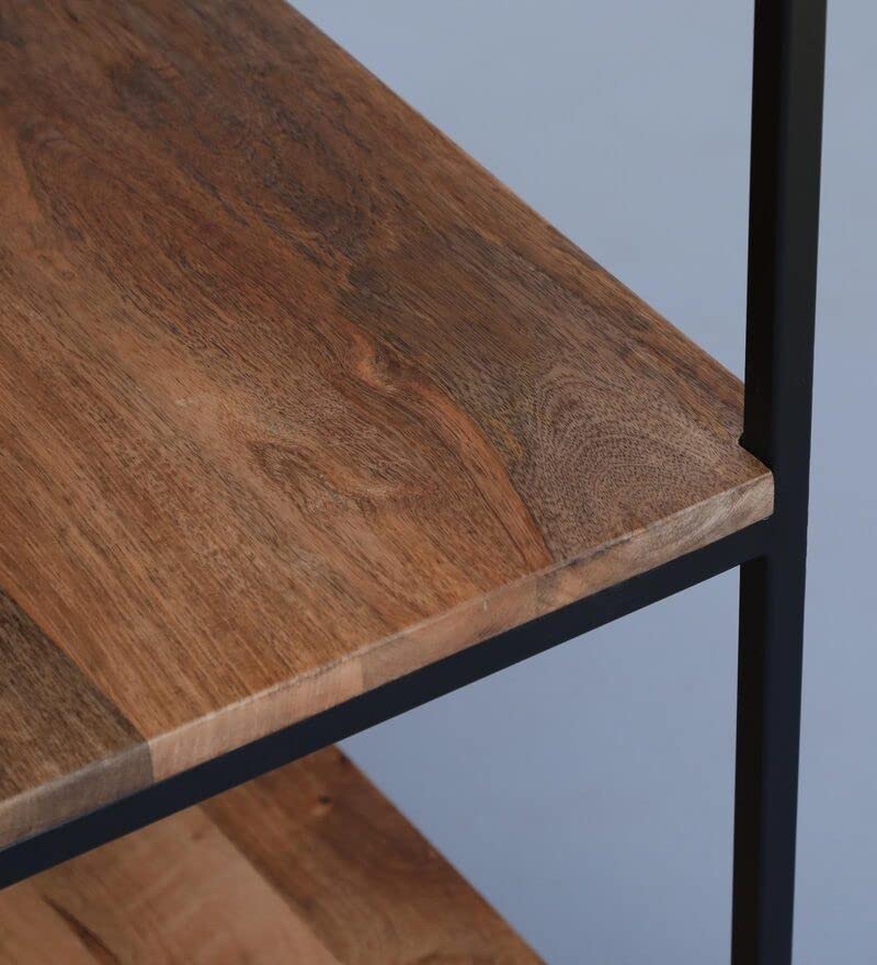 Image of Solid Wood Study Table (Free Standing, Finish Color - Teak Finish)