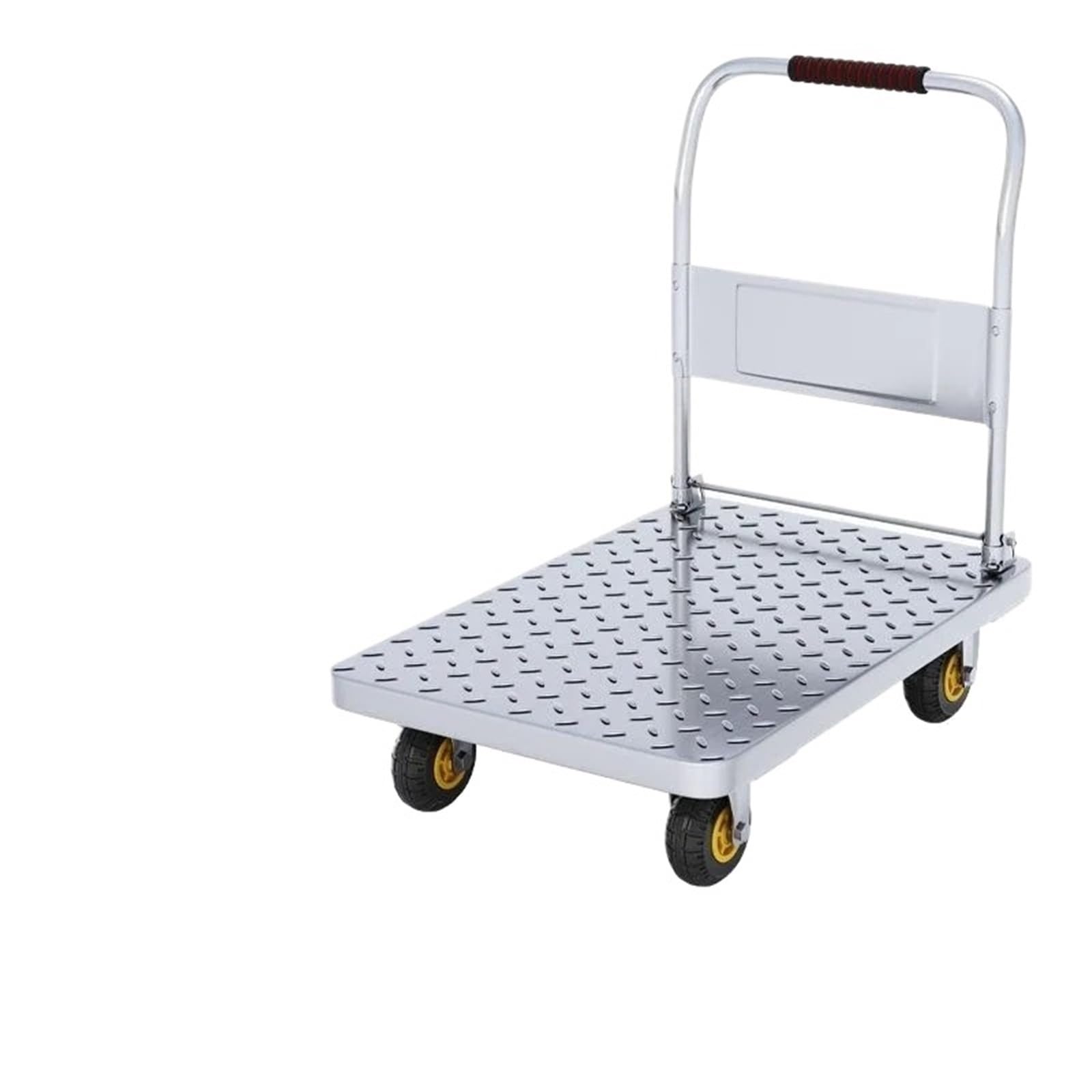 Platform Truck Cart, Folding Platform Truck Cart, Portable Four Wheel Silent Warehouse Flatbed(73 48cm)
