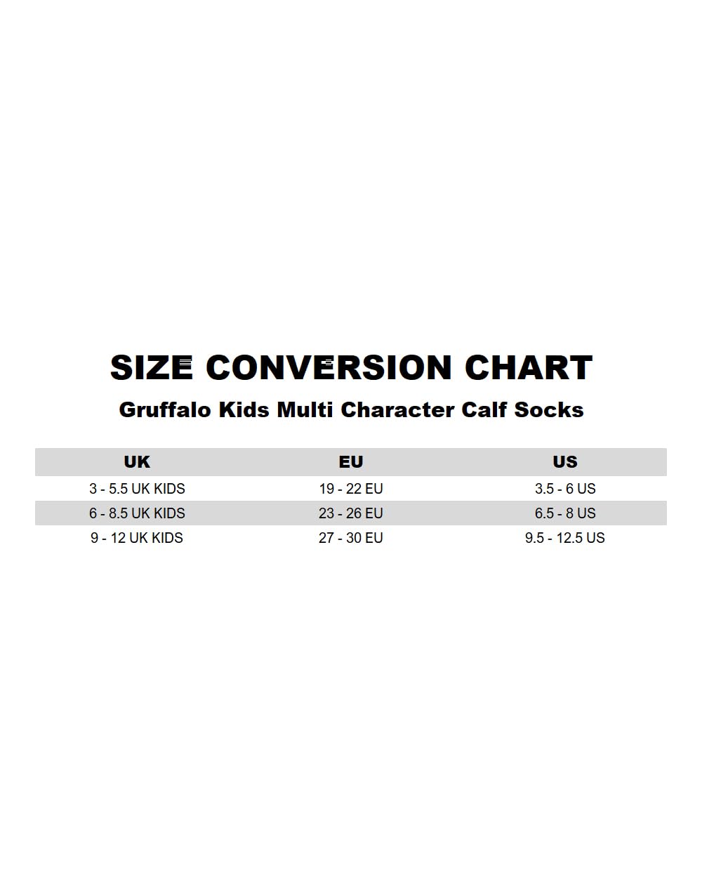 Gruffalo The Calcetines para niño, paquete de 5 | Calzado infantil con gráfico de cuento de hadas multicolor | Juego de calcetines cómodos Julia Donaldson Mouse Fox | Regalo de mercancía de la serie