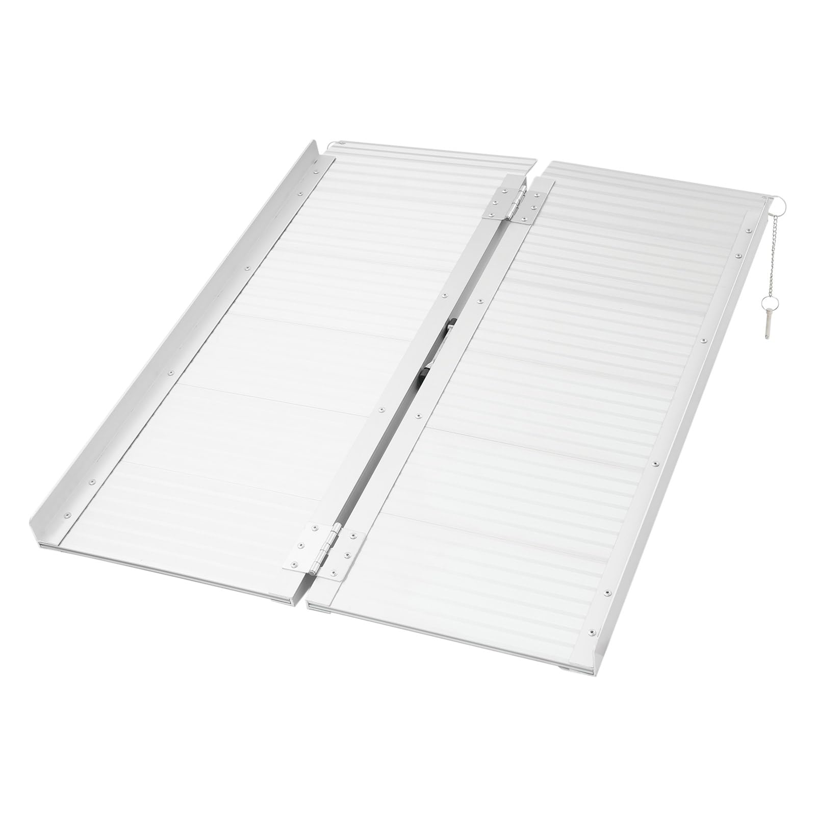Rampa plegable para silla de ruedas, 90 x 73 cm, capacidad de carga de 300 kg, antideslizante y portátil, para peldaños, escaleras, umbrales, sillas de ruedas, scooters, carros de mano