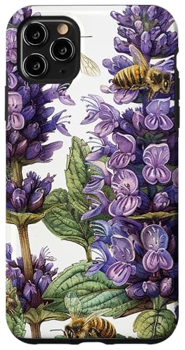 iPhone 11 Pro Max Anise Hyssop Flower Blooming With Bees Around Graphic Case