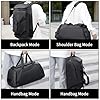 Ogetok 45L Large Gym Bag Sport Duffle Backpack for Men Women, Water Resistant Fitness Sport Tote Bags Travel Weekend Overnight Carry on Bag with Shoe & Wet & Insulation Pocket & Laptop Compartment #5