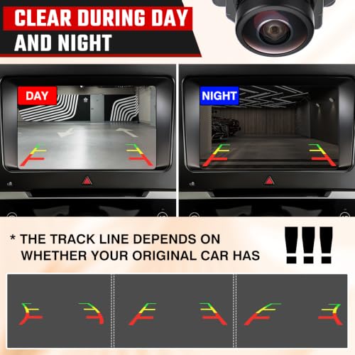 Image of Reverse Assistance Backup Camera Compatible with Land Rover Discovery 2013-2015, fit for Jaguar E-Pace F-Pace 2017-2022 OE:FW93-19H422-AB