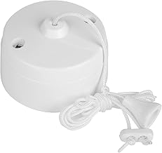 DENCON CEILING PULL SWITCH 6A 1 WAY WHITE