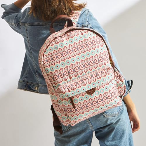 Image of TEAL BY CHUMBAK Laptop Backpack for Women, Stylish Canvas Bag for College, Office, School and Travel, Fits 15-Inch Laptop, Lightweight and Durable with Organizer