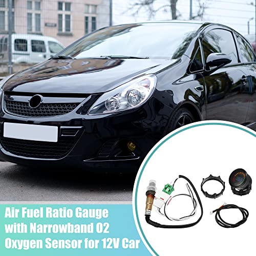 X Autohaux Air/Fuel Ratio Gauge 2-1/16" 52Mm Digital Afr Controller Gauge Led Digital Display With Narrowband O2 Oxygen Sensor For Car 12V #TOP1