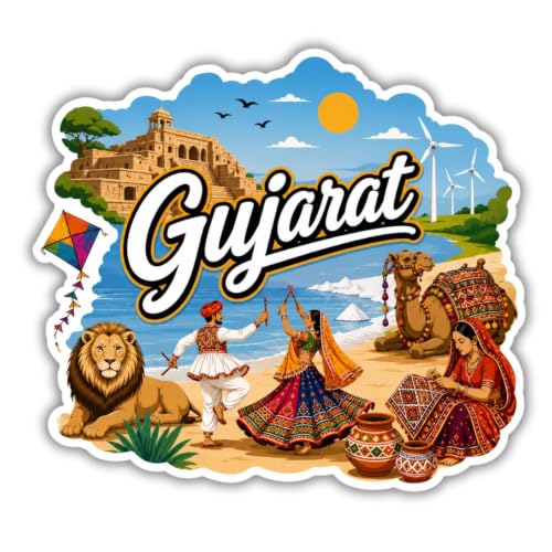Image of Decorative Fridge Magnet Sticker for Refrigerator | Strong Magnetic Fridge Decor for Kitchen | Reusable Refrigerator Magnet for Home & Office, AG FM GUJRAT