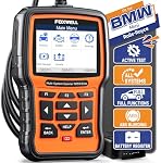 2026 FOXWELL NT510 Elite BMW OBD2 Scanner Full Diagnostic Tool with All Resets BMW Scanner, All System Bi-Directional Control Code Reader, Battery Registration Tool fit for BMW Mini WiFi Free Update