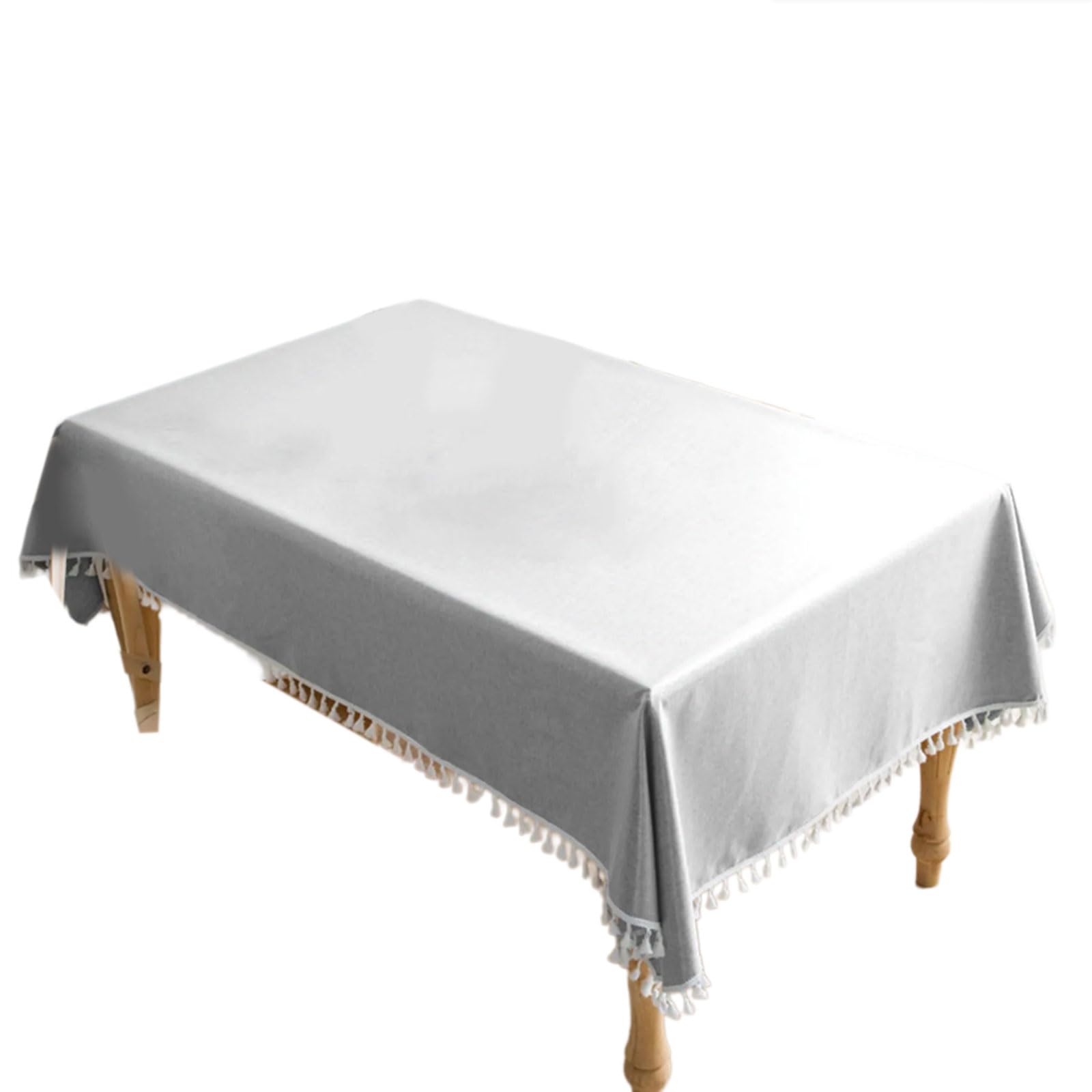 Nappe salle à manger rectangulaire moderne coton lin housse table imperméable