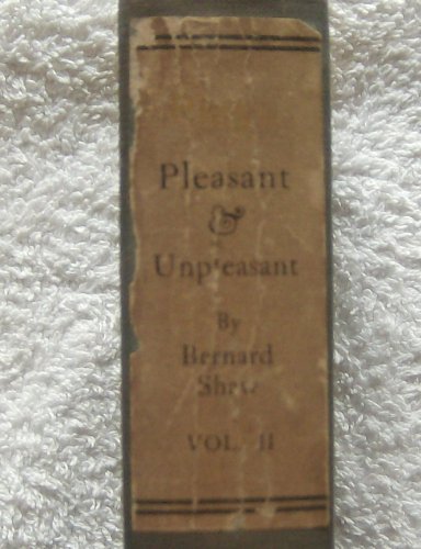 Plays, Pleasant and Unpleasant, Volume II Only [Unknown] B00B56F85K Book Cover