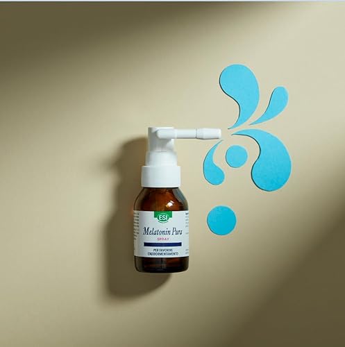 ESI - Melatonin Pura, Integratore Alimentare di Melatonina Spray, Senza Glutine, Senza Zuccheri e Vegan, Favorisce il Sonno e Contrasta Stress ed Effetti del Jet Lag, 20 ml - Immagine 2