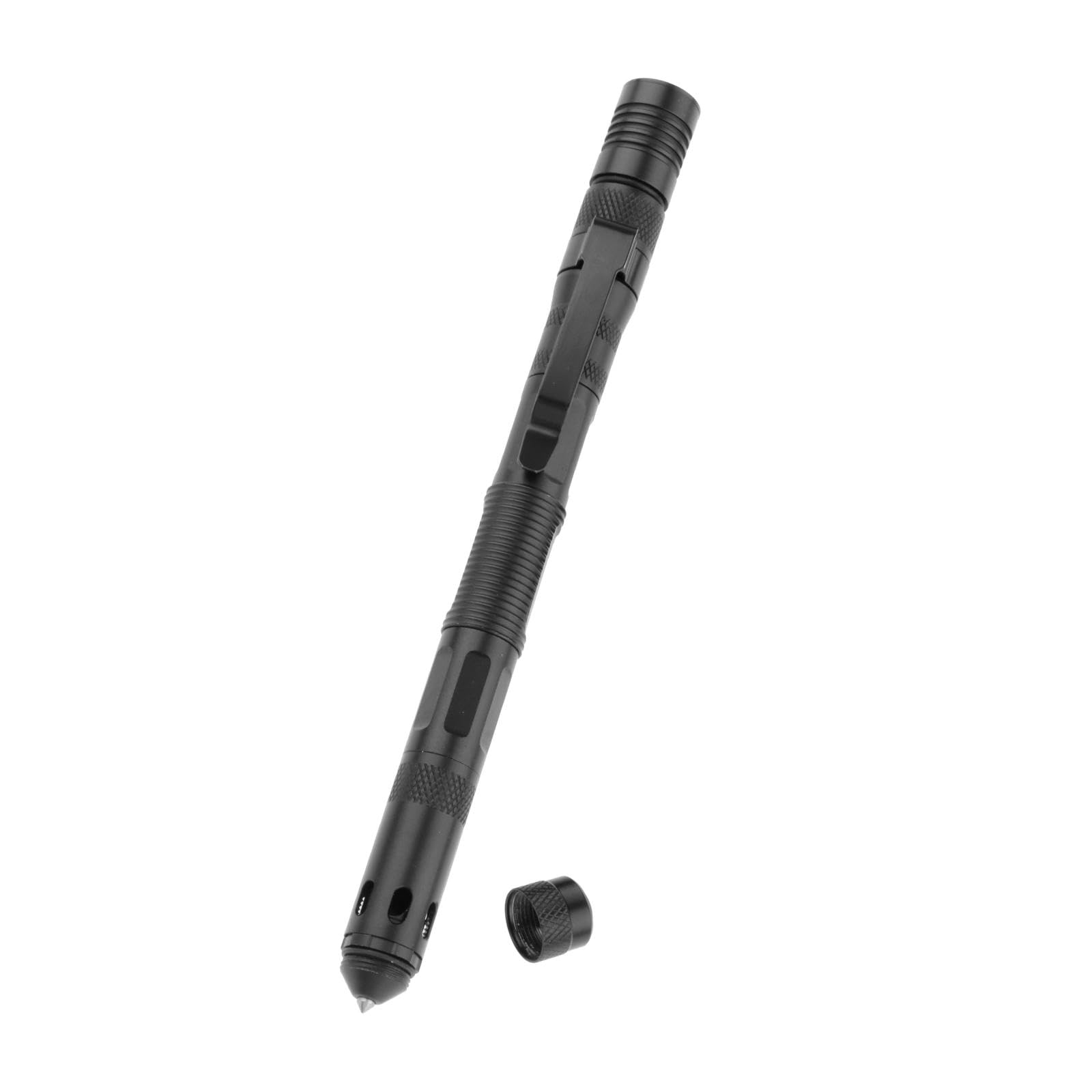 Tactical Pen Handheld Camping Hiking Light Refill Penlight Defense Tool Black-image-13