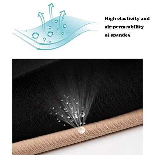 3 pares de meias femininas de compressão de comprimento alto na coxa, meias de compressão acima do j