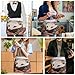 VstaDank Opossum And Roses Server Aprons with 3 Pockets Durable Adjustable Half Aprons Fashion Oil&Waterproof Waist Apron Premium Oxford Cloth Chef Apron for Women And Men