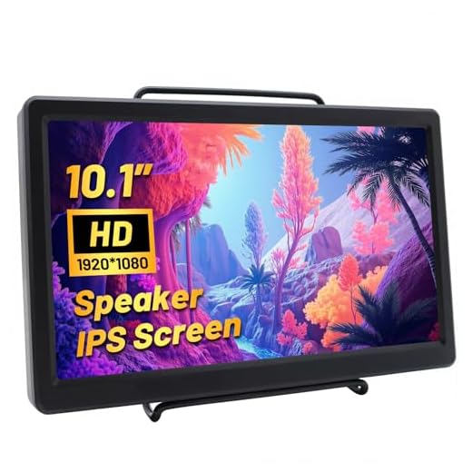 Elecrow 10.1 Inch Raspberry Pi Screen 1920X1080p HDMI VGA Portable Monitor IPS Gaming Screen Compatible with Raspberry Pi 4B/3B+/3B WiiU Xbox 360 Windows 7/8/10