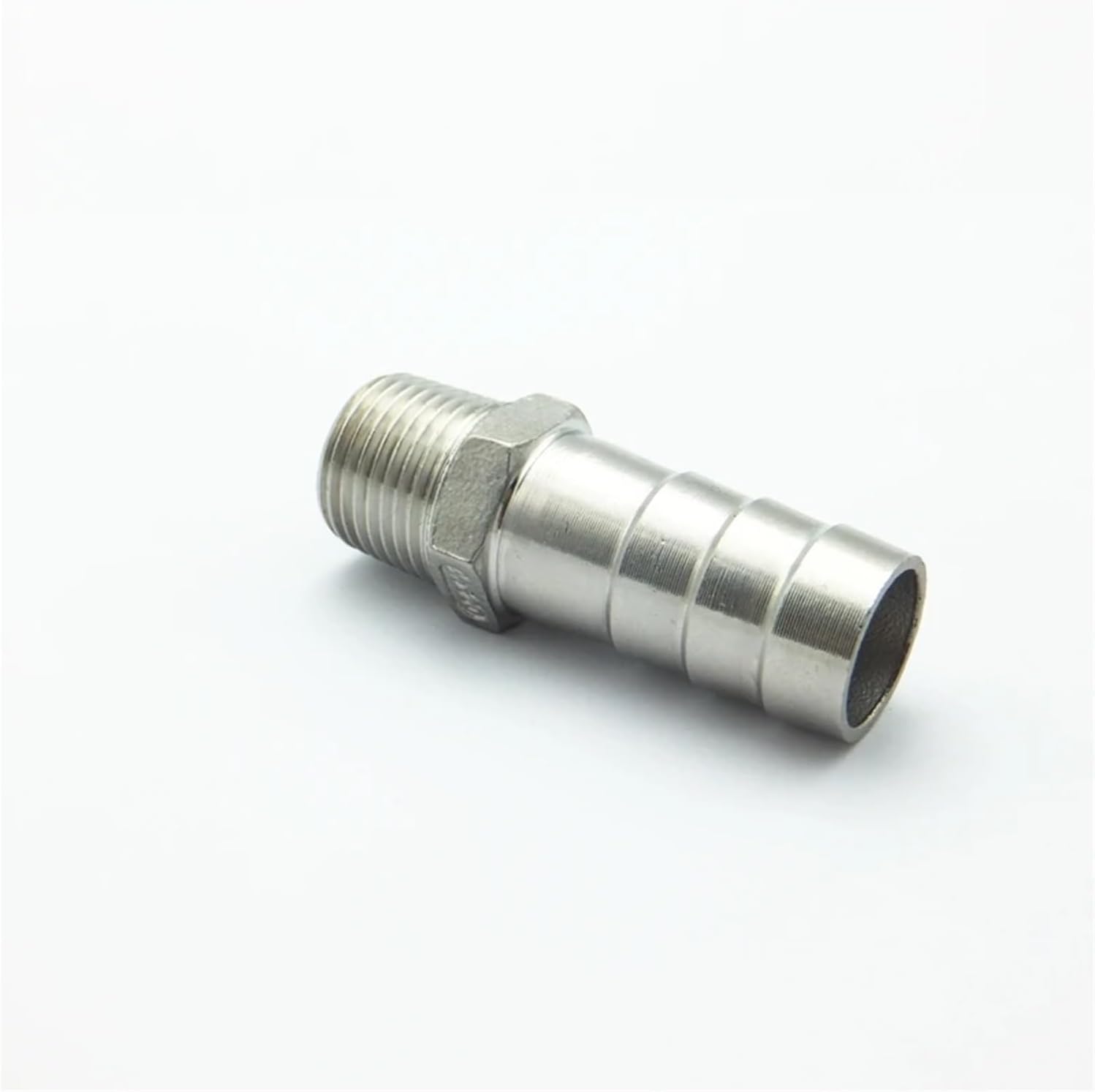 1/2" BSP Male Thread x 20mm Hose Tail 304 Stainless Steel Hex Hose Nipple Barbed Pipe Fitting Connector For Water Oil Air