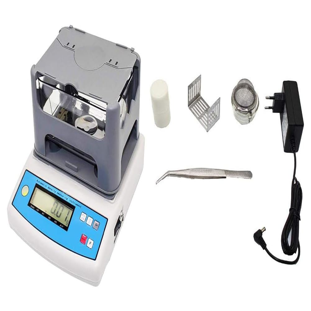 Tester złota, elektroniczny precyzyjny tester gęstości, zakres 0,01-300 g, dokładność 0,001 g/cm3, do testowania gęstości stałej, gumy, tworzywa sztucznego