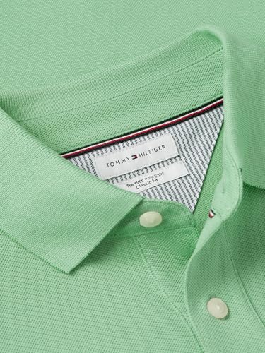 Image of Tommy Hilfiger Men's Short Sleeve Polo Shirts in Classic Fit with Stretch and Organic Pique Cotton
