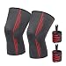 Produktbild HOMPO Anti Rutsch Kniebandage für Sport, Kompressions Knieorthese Knieschoner für Männer Damen, Elastische Knieschützer für Sport Fitness Volleyball Bike Handball Fußball Laufen Joggen, 1 Paar(XL)