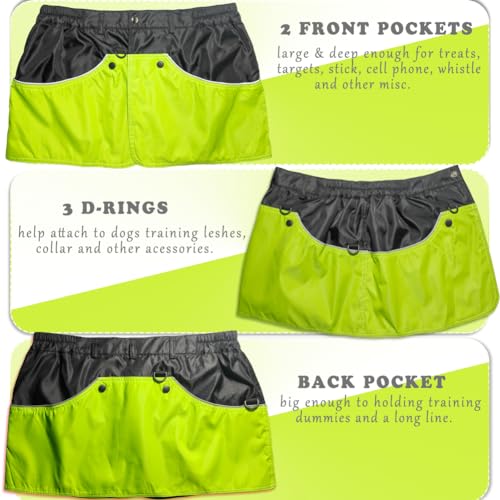 suweisua Colete de adestrador de cães para homens e mulheres com bolsos grandes e profundos, anel em