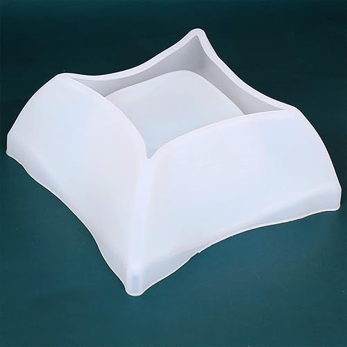 Miniatura 8 de Molde de silicona cuadrado de resina para macetas, moldes de hormigón de arcilla para jarrón, molde de fundición de resina para macetas de bricolaje