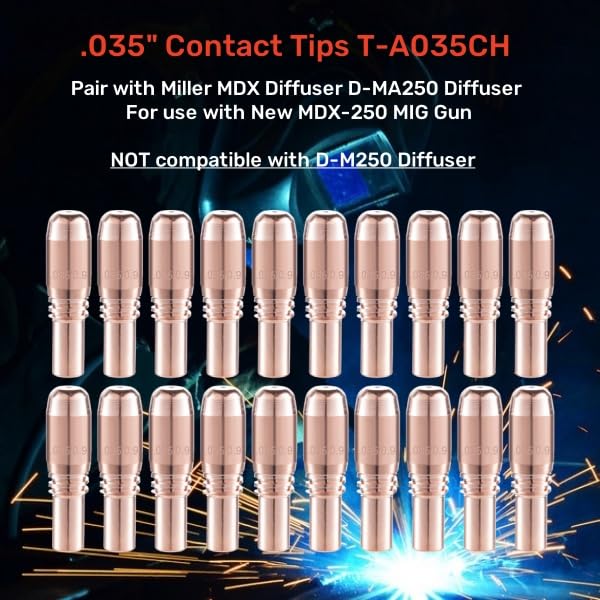 Welding Knight T-A035CH MIG Welding Contact Tips .035"(0.9mm) 20-PK by Welding Knight - Used condition - Image 6