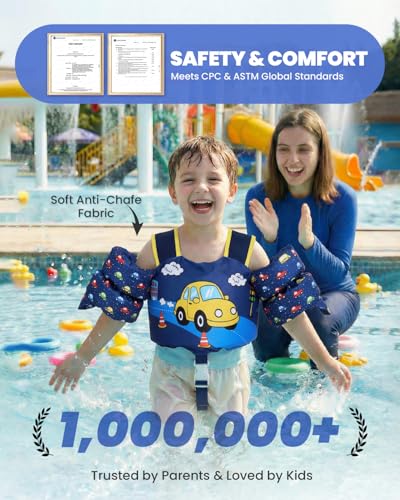 Image of Gogokids Puddle Float Jumper 24-66 Pounds, Toddler Swim Vest Kids Floaties