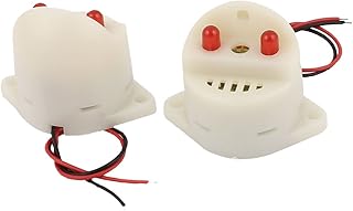 Aexit SFM-27 DC3-24V Security & Surveillance Industrial Continuous Electronic Buzzer White Horns & Sirens 2 Pcs