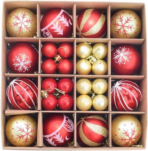 クリスマス ボール クリスマス オーナメント 北欧 デコレーション おしゃれ ボールセット クリスマスツリー 飾り付け デコレーション 正月飾り レッド＋白