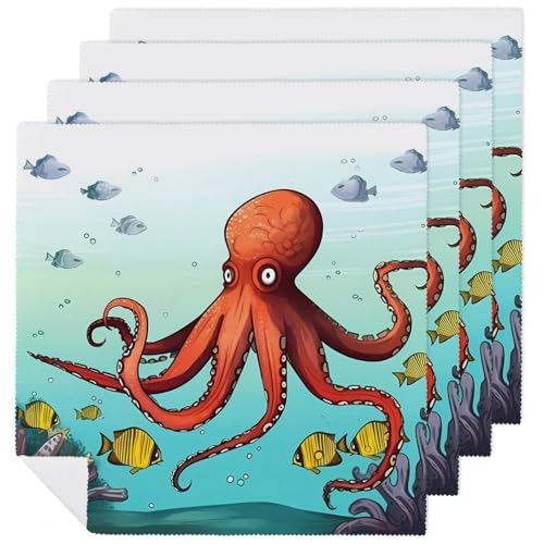 Servilletas de Tela Cuadradas de 18.7 in x 18.7 in Pack x4 miniatura 1