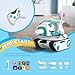 Panxer+Maticontroller - RC Battle Tank Compatible with Eilik Robots Blue/Pink/DQ/Sliver, Crawler Car Toys with LED Lights and 2.4Ghz Remote Control, Single and Multi-Player Mode, Exclude Eilik Robot.