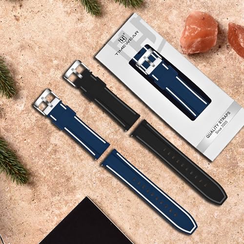 Image of TIMEWEAR 22 mm Silicone Strap With Quick Release Pin Sidebar, Compatible with Boat Xtend, Noise Colorfit, Fireboltt, Samsung Gear, All Watches & Smart Watches with Lug Width 22mm