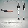 Digital TV Antenna for Smart TV Indoor, 4K 1080P HD TV Antenna for Local Channels, Support 360 Signal Reception UP to 300 Miles - 16.40FT Coax HDTV Cable